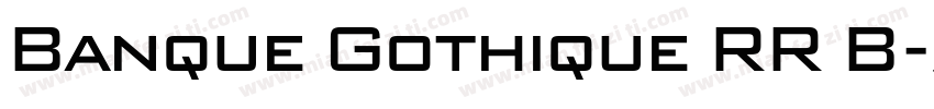 Banque Gothique RR B字体转换
